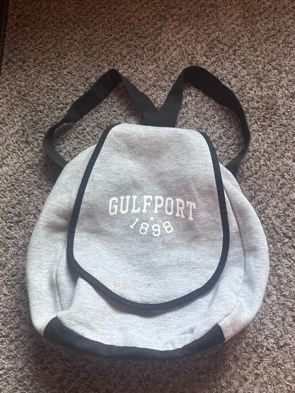 Gray backpack bag